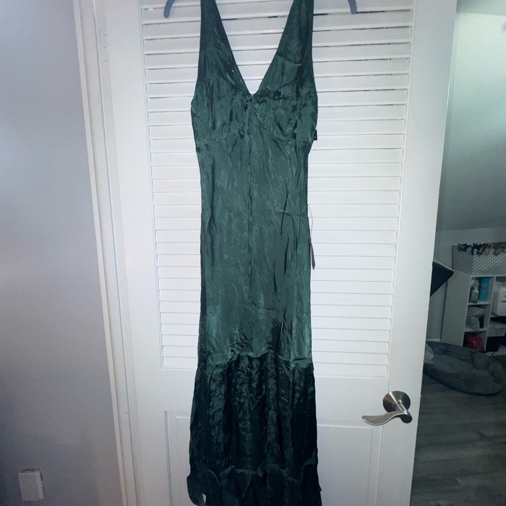 Lulu's Deep Green Maxi Dress